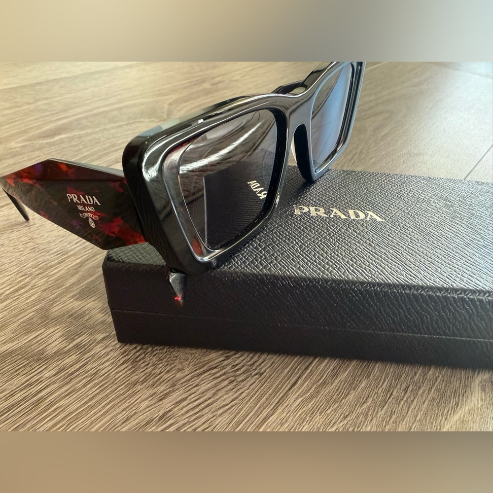 Prada Black and Red Sunglasses
